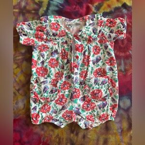 🌸Vintage 90s Floral Onesie West Coast Baby 24m
